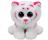 Мягкая игрушка TY Тигр Табор, розово-белый, 15 см