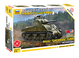 Сборная модель Звезда Американский средний танк М4А2(75) Шерман, 1/72