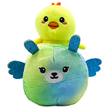 Мягкая игрушка Funky Plush Кенга. Птичка и зеленый мишка, 15 см