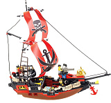 Конструктор Sluban Пиратский корабль Мстительная королева морей, 379 деталей