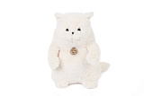 Мягкая игрушка Lapkin Толстый кот, 33 см, белый