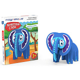 Сборная игрушка Magneticus Животные. Слон, из мягких элементов