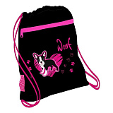 Мешок-рюкзак для обуви Belmil Little Friend, Puppy, с вент. сеткой и объем. карм. на молн., 35х43 см