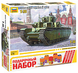 Сборная модель Звезда Советский тяжелый танк Т-35, 1/72, подарочный набор