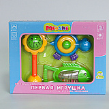 Игровой набор Mioshi Первая игрушка, солнышко, рыбка, черепаха