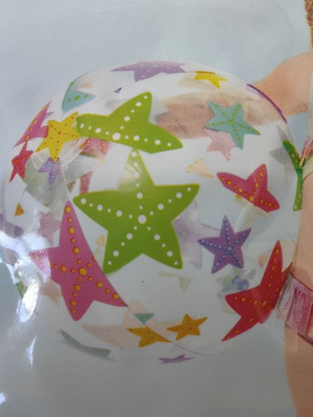 Надувной мяч Intex Lively Print Balls, Звезды, 51 см. - фото