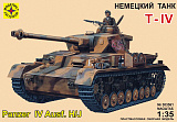 Сборная модель Моделист Немецкий танк T-IV Ausf. H/J, 1/35