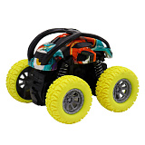 Машинка фрикционная Funky Toys Перевёртыш, 4х4, с принтом и жёлтыми колесами