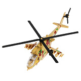 Модель Технопарк Вертолет армейский в пустынном камуфляже, инерционный