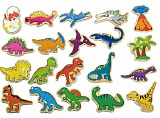 Фигурки на магните Viga Динозавры, 20 шт., в коробке