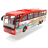 Туристический автобус Dickie, фрикционный, красный, масштаб 1/43