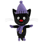 Мягкая игрушка Мульти-Пульти Три кота. Сажик, в зимней одежде, 12 см, муз. чип, в пак.