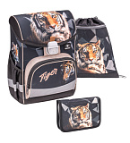 Набор Belmil Ранец Click Tiger Set, пенал c 2 планками, сумка для обуви