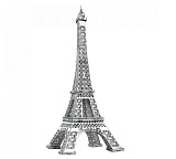 Сборная модель Умная Бумага Эйфелева башня. Франция, серебро