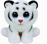 Мягкая игрушка TY Тундра, тигр белый, 25 см