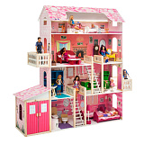 Кукольный домик Paremo Нежность, с мебелью