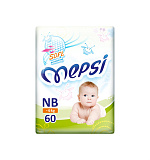 Подгузники Mepsi детские NB, 0-6 кг, 60 шт.
