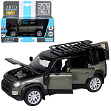 Модель автомобиля Автопанорама Land Rover Defender 110, 1:32, зеленый