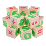 Кубики Томик Цифры, 12 кубиков