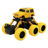 Инерционная машинка Funky Toys Внедорожник, 6х6, желтая