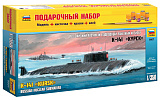Сборная модель Звезда Российский атомный подводный крейсер К-141 Курск, 1/350, подарочный набор