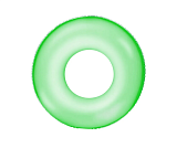 Надувной круг Intex Неон, зеленый, 91 см
