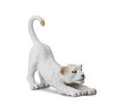Фигурка Collecta Потягивающийся белый Тигрёнок, S