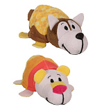 1TOY Вывернушка Ням-Ням 2-в-1 12 см., плюш. Хаски с ароматом медовой глазури-Полярный мишка с ароматом фруктового мороженого,пакет
