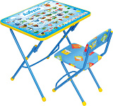 Комплект детской мебели Ника Азбука, стол + стул мягкий