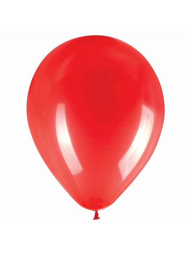 Шары воздушные Золотая Сказка, 10", 25 см, комплект 50 штук, красные, пакет - фото