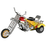 Модель мотоцикла Технопарк Трайк желтый, свет, звук