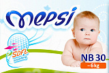 Подгузники Mepsi детские NB, 0-6 кг, 30 шт.