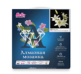 Алмазная мозаика Molly Белые лилии, 30х30, 23 цвета