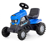 Каталка-трактор Полесье Turbo, с педалями, синяя