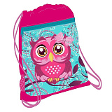 Мешок-рюкзак для обуви Belmil Pinky Owl, с вент. сеткой и объем. карм. на молн., 35х43 см