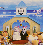 Игровой набор Happy Family Свадьба зайчиков, с часовней и пианино