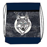 Мешок-рюкзак для обуви Belmil Wolf Lumo, с вент. сеткой и объем. карм. на молн., 35х43 см
