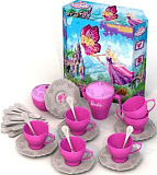 Набор чайной посудки Нордпласт Барби, 34 предмета, в коробке