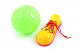 Развивающий набор Кнопа №1, мяч зеленый + ботинок
