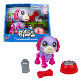 Интерактивная игрушка 1toy RoboPets Озорной щенок, фуксия-фиолетовый