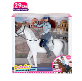 Кукла Defa Lucy Прогулка с лошадкой, 29 см, шлем, в ассорт.