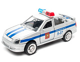 Модель машины Технопарк Lada Priora, Полиция, Дежурная часть, инерционная, свет, звук
