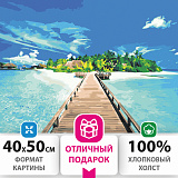 Картина по номерам Остров сокровищ Райское наслаждение, 40х50 см, на подрамнике, акрил, 3 кисти