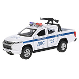 Модель машины Технопарк Mitsubishi L200 пикап, Полиция, инерционная, свет, звук