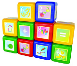 Набор кубиков Юг-Пласт Математика, 10 кубиков