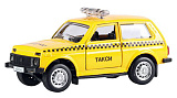 Модель автомобиля Play Smart 2121 Такси, 1/50, инерционная