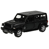 Модель машины Технопарк Jeep Wrangler Sahara, черная, инерционная