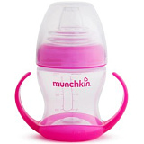 Поильник Munchkin Flexi Cup с силиконовым носиком и ручками, 120 мл, розовый