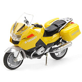 Модель Технопарк Мотоцикл Туризм, желтый, свет, звук