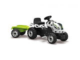 Трактор Smoby XL, педальный, с прицепом, пятнистый